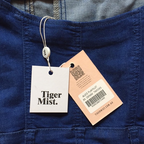 Tiger Mist Alice Denim Playsuit - Picture 5 of 5